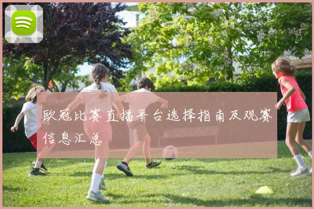 欧冠比赛直播平台选择指南及观赛信息汇总