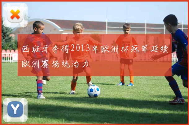西班牙夺得2013年欧洲杯冠军延续欧洲赛场统治力